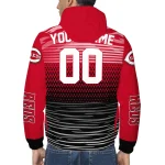 custom cincinnati reds pattern layers red windbreaker jacket best selling