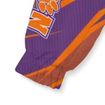 custom clemson tigers abstract streaks orange windbreaker jacket best selling
