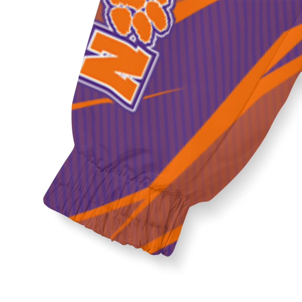 custom clemson tigers abstract streaks orange windbreaker jacket latest model custom clemson tigers abstract streaks orange windbreaker jacket latest model
