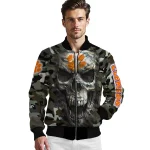 custom clemson tigers camouflage skull camouflage bomber jacket best selling