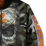 custom clemson tigers camouflage skull camouflage bomber jacket best selling