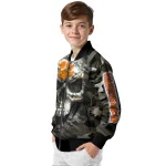 custom clemson tigers camouflage skull camouflage bomber jacket best selling