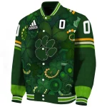 custom clemson tigers shamrock vortex green varsity jacket best selling