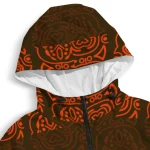 custom cleveland browns cat eyes brown windbreaker jacket best selling