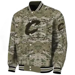 custom cleveland cavaliers camouflage abstract camouflage varsity jacket best selling