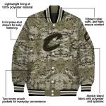 custom cleveland cavaliers camouflage abstract camouflage varsity jacket best selling
