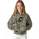 custom cleveland cavaliers camouflage abstract camouflage varsity jacket best selling