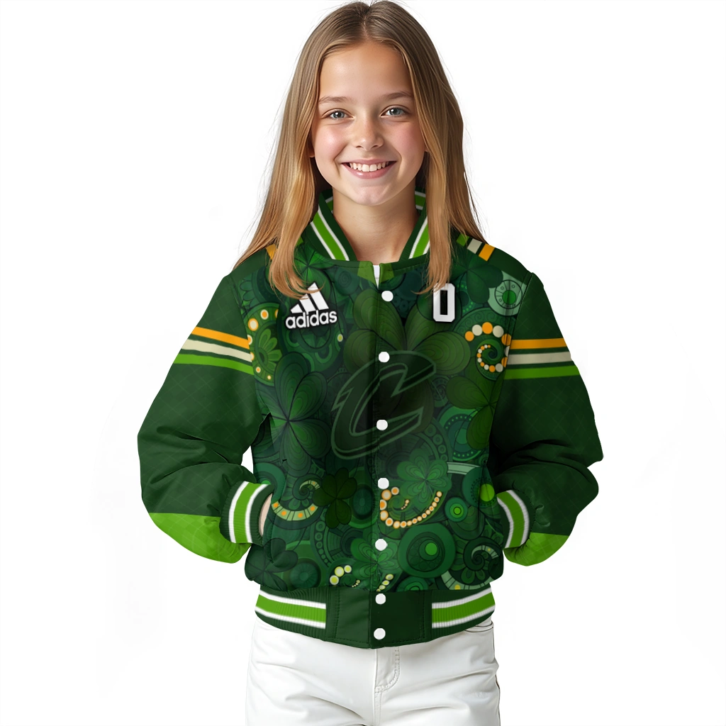 custom cleveland cavaliers shamrock vortex green varsity jacket top rated custom cleveland cavaliers shamrock vortex green varsity jacket top rated