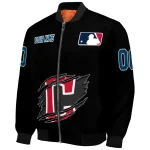 custom cleveland guardians claw fragment black bomber jacket best selling