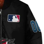 custom cleveland guardians claw fragment black bomber jacket best selling