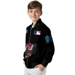 custom cleveland guardians claw fragment black bomber jacket best selling