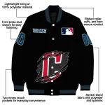 custom cleveland guardians claw fragment black varsity jacket best selling