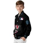 custom cleveland guardians claw fragment black varsity jacket best selling