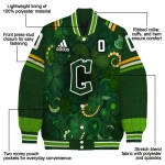 custom cleveland guardians shamrock vortex green varsity jacket best selling
