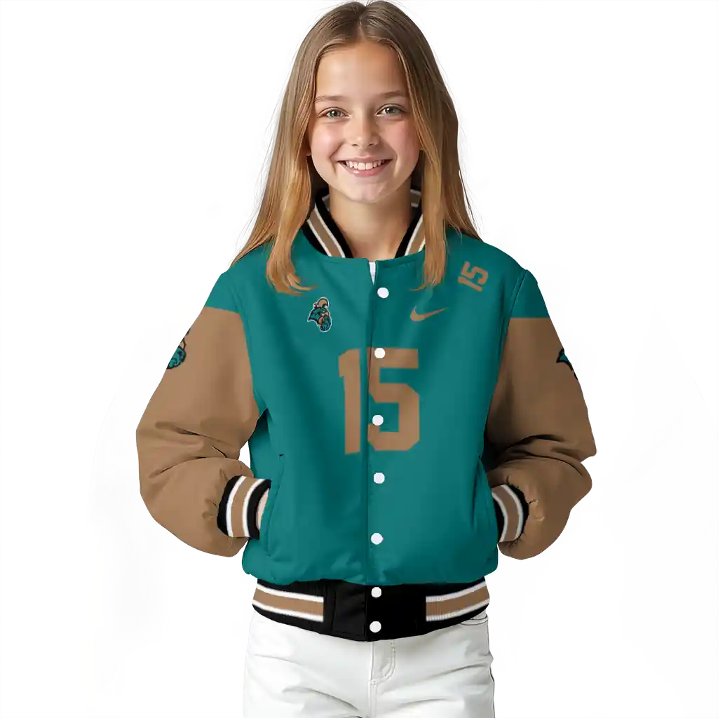 custom coastal carolina chanticleers team patch green varsity jacket top rated custom coastal carolina chanticleers team patch green varsity jacket top rated