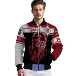 custom colgate raiders reaper hands maroon black bomber jacket best selling