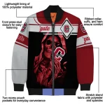 custom colgate raiders reaper hands maroon black bomber jacket best selling