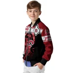 custom colgate raiders reaper hands maroon black bomber jacket best selling