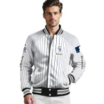 custom colorado rockies athlete pinstripes white varsity jacket best selling