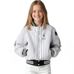 custom colorado rockies athlete pinstripes white varsity jacket best selling