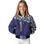 custom colorado rockies camouflage print blue bomber jacket best selling
