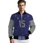 custom colorado rockies team patch blue bomber jacket best selling