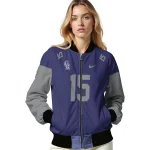 custom colorado rockies team patch blue bomber jacket best selling