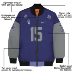 custom colorado rockies team patch blue bomber jacket best selling