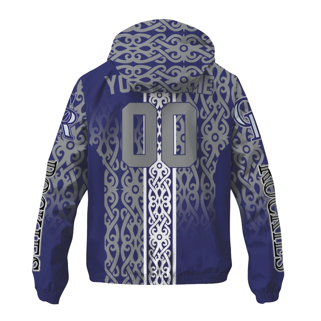 custom colorado rockies tribal swirls blue windbreaker jacket fashion forward custom colorado rockies tribal swirls blue windbreaker jacket fashion forward