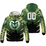 custom colorado state rams brick motion green black windbreaker jacket best selling