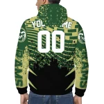 custom colorado state rams brick motion green black windbreaker jacket best selling