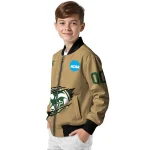 custom colorado state rams claw effect beige bomber jacket best selling