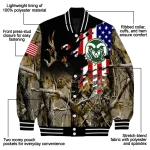 custom colorado state rams patriot deer camouflage varsity jacket best selling