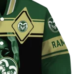 custom colorado state rams reaper hands green black varsity jacket best selling