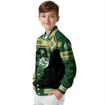 custom colorado state rams reaper hands green black varsity jacket best selling