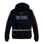custom columbus blue jackets shards cluster navy blue windbreaker jacket best selling