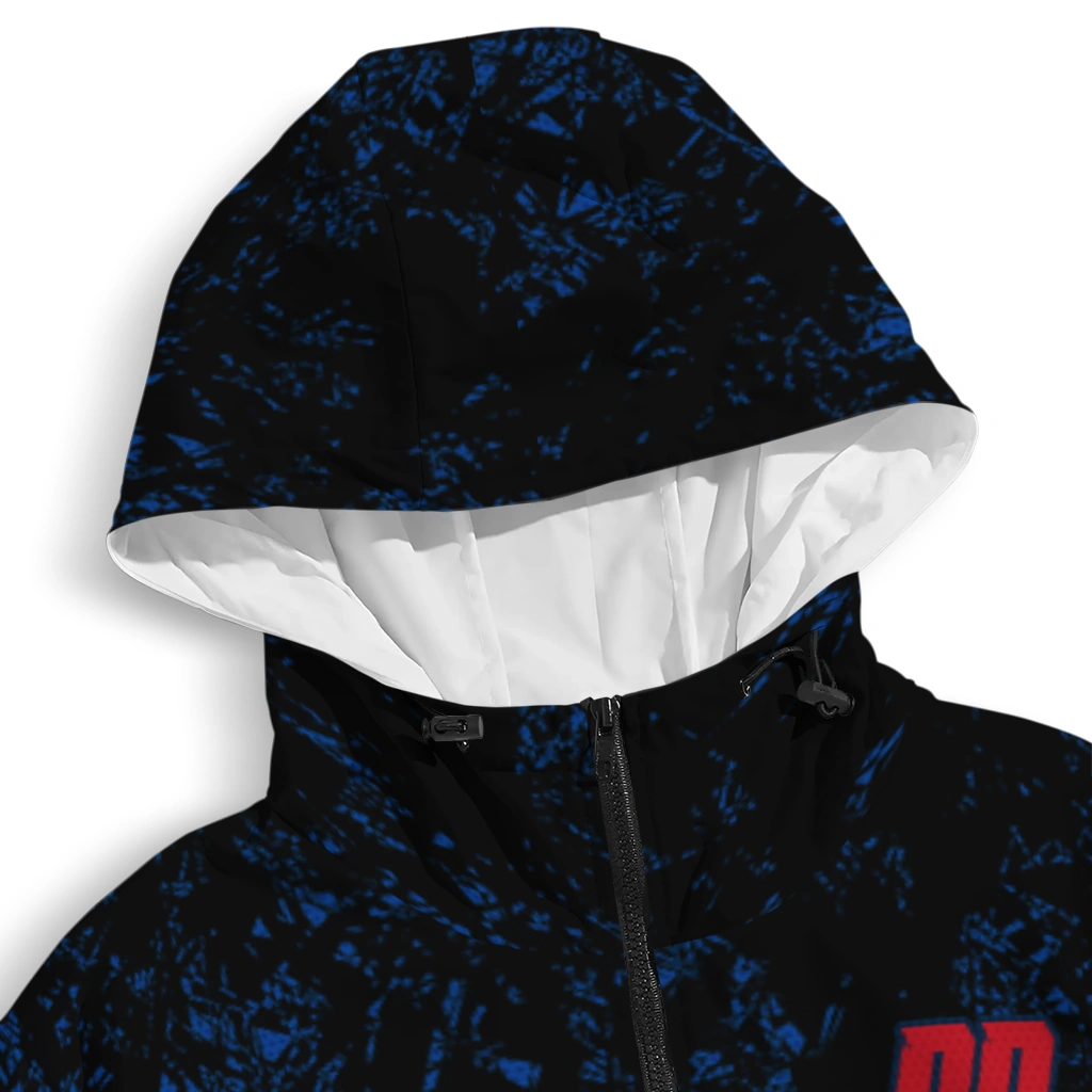 custom columbus blue jackets shards cluster navy blue windbreaker jacket premium grade custom columbus blue jackets shards cluster navy blue windbreaker jacket premium grade