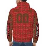 custom cornell big red lightning strike grid red windbreaker jacket best selling