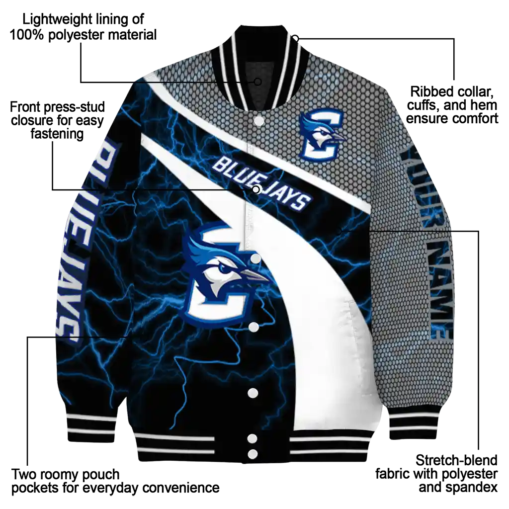 custom creighton bluejays electric flash blue varsity jacket new arrival custom creighton bluejays electric flash blue varsity jacket new arrival