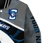custom creighton bluejays electric flash blue varsity jacket best selling
