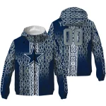 custom dallas cowboys tribal swirls blue windbreaker jacket best selling