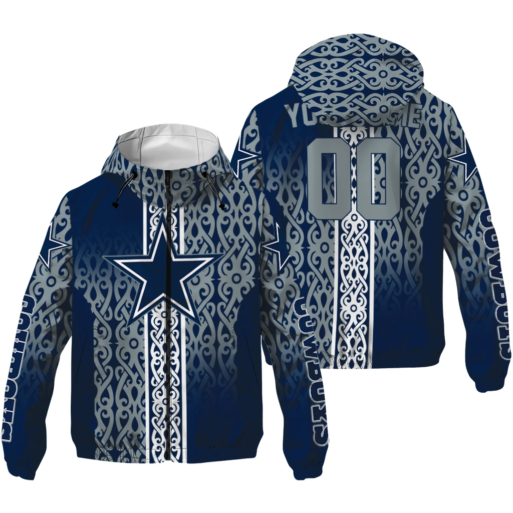 custom dallas cowboys tribal swirls blue windbreaker jacket high quality custom dallas cowboys tribal swirls blue windbreaker jacket high quality