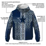 custom dallas cowboys tribal swirls blue windbreaker jacket best selling