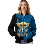 custom dallas mavericks adorable yoda blue black bomber jacket best selling