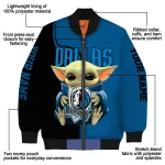 custom dallas mavericks adorable yoda blue black bomber jacket best selling