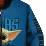 custom dallas mavericks adorable yoda blue black bomber jacket best selling