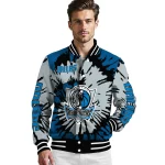custom dallas mavericks burst splatter blue varsity jacket best selling