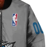 custom dallas mavericks claw accent grey bomber jacket best selling