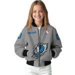 custom dallas mavericks claw accent grey bomber jacket best selling