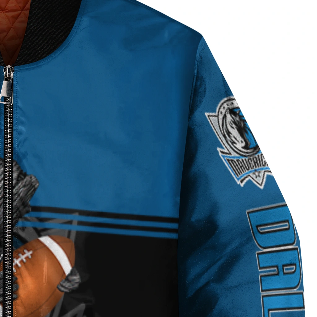 custom dallas mavericks groot football blue black bomber jacket premium grade custom dallas mavericks groot football blue black bomber jacket premium grade